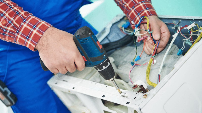 Kula Kumtel Kumtel çamaşır makinesi kart tamiri – Su almama arızası orijinal parça ile giderildi. - Teknik servis örneği